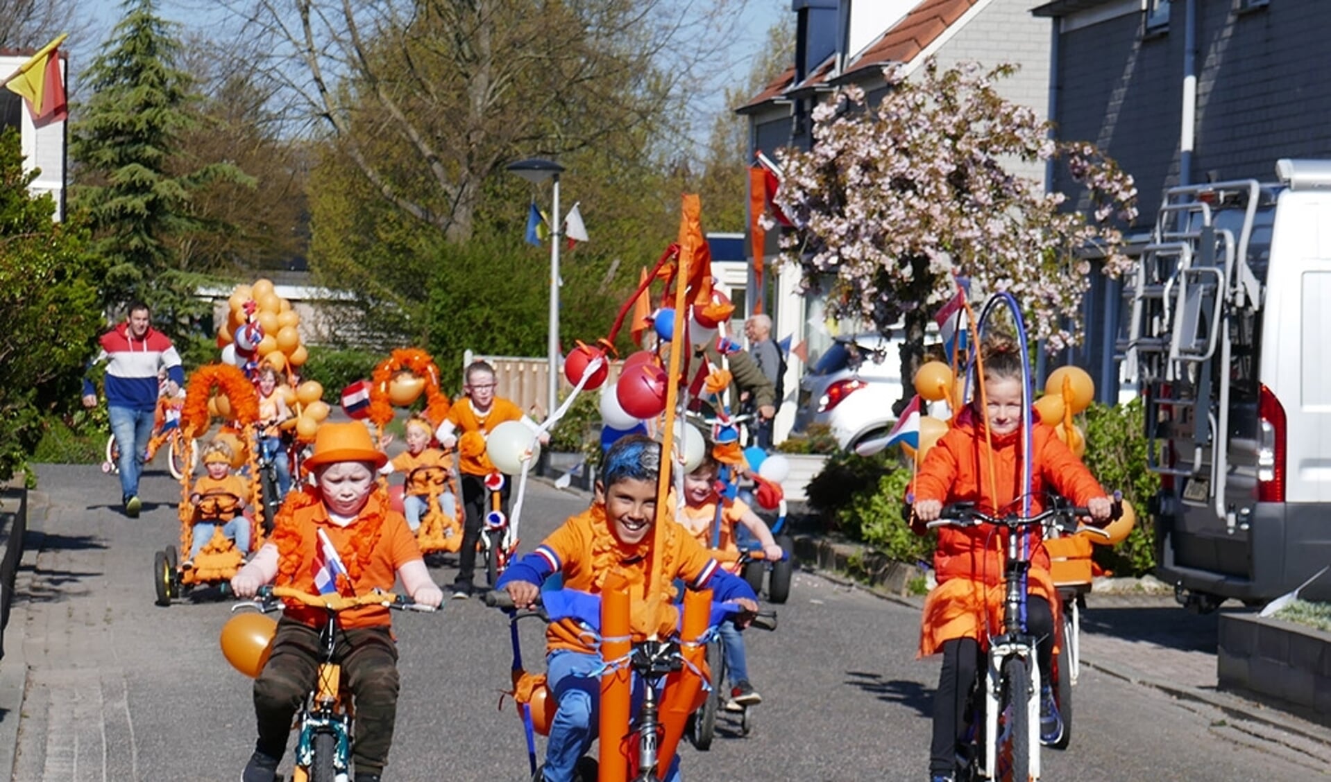 Versierde fietsentour.