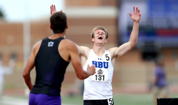 <p>Scott Boon won vorige maand de tienkamp van de Southland Conference.</p>