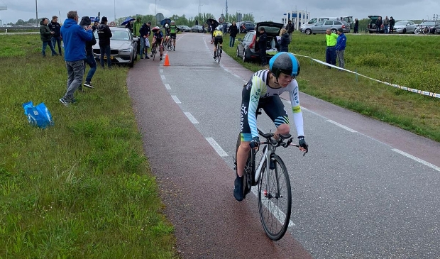 Petra Welmers in actie in Enkhuizen.