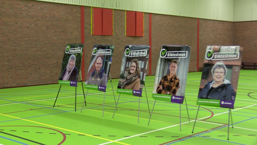 Ambassadeurs van het grootschalig testen in Dronten.
