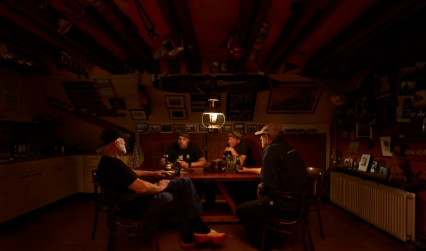 een prachtige sfeerfoto van het clubhuis van de Kamper Botterstichting.