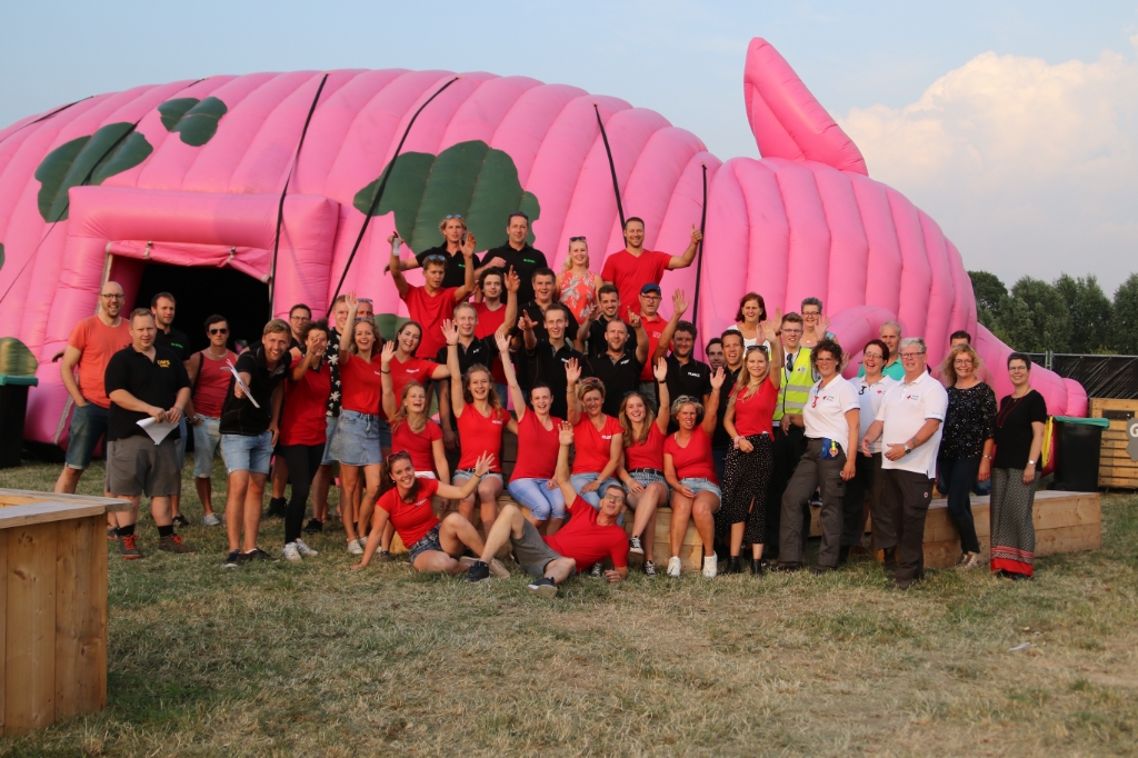 <p>Organisatoren en vrijwilligers van het Polderfest 2019.</p>