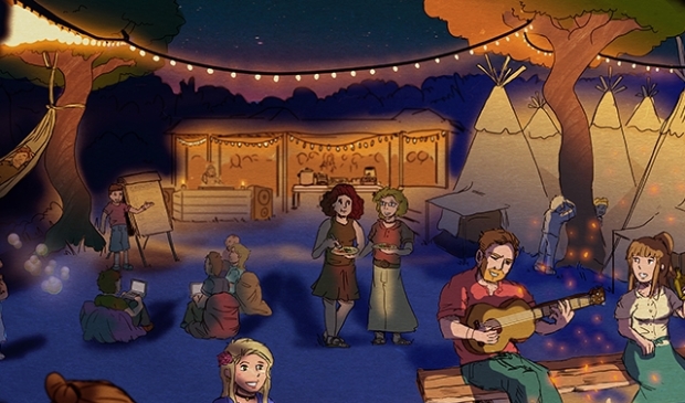 Crowd camping