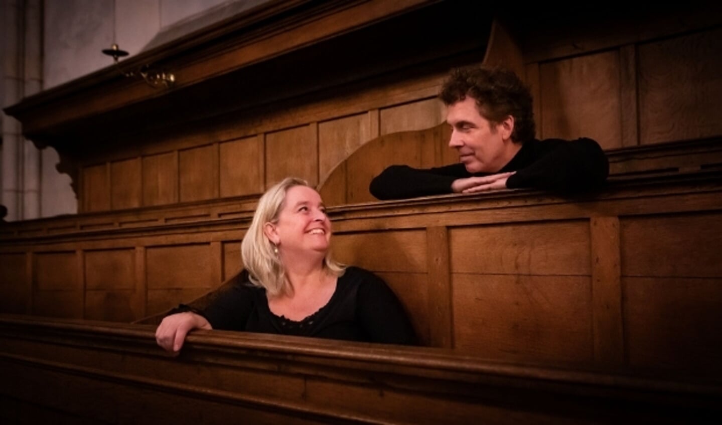 Sopraan Heleen Koele en countertenor Sytse Buwalda van het Nederlands Bach Consort. 