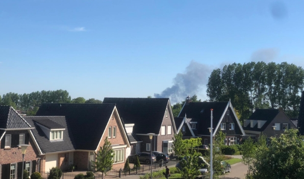 <p>De brand vanuit IJsselmuiden.</p>