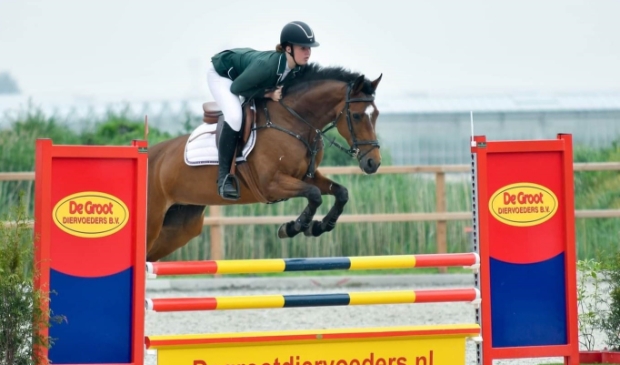 <p>Kyra Snoeijer met Don Gravin. </p>