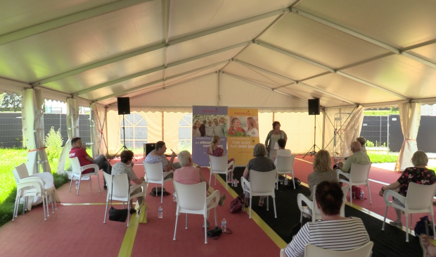 Vorig jaar waren de activiteiten in een tent.