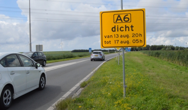 De oprit bij Swifterbant en de Ketelbrug.