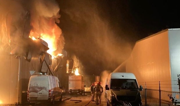 De brand van zondag aan De Hunze.
