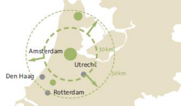 De landelijke plannen raken de buitengrens van de gemeente Dronten.