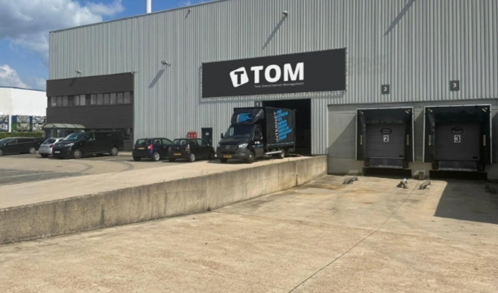 Het nieuwe warehouse van Tom in België.