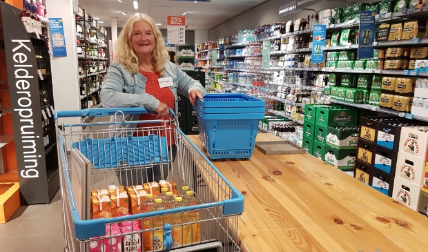 Winkelactie bij de Albert Heijn in Biddinghuizen.