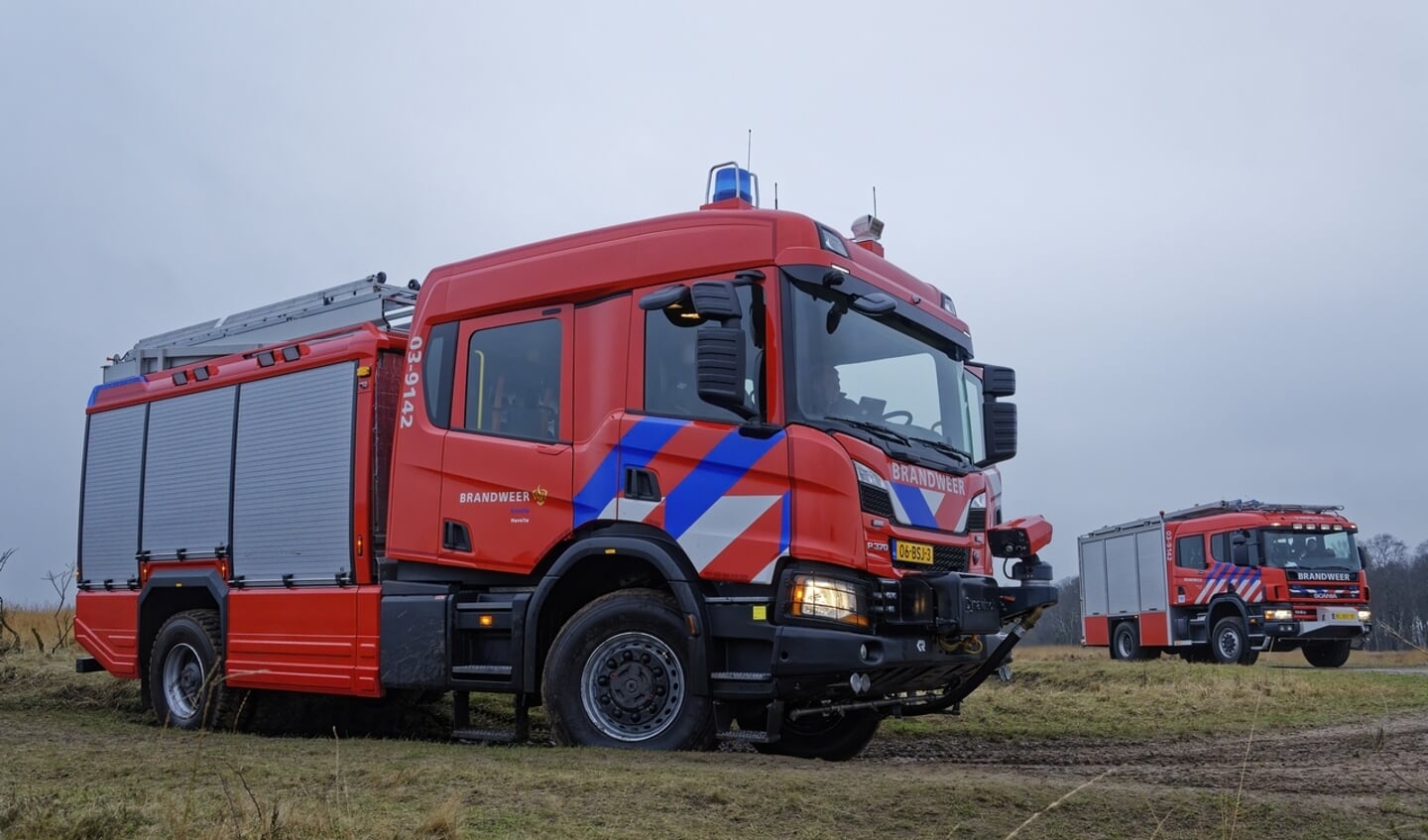 De nieuwe brandweerauto in Havelte