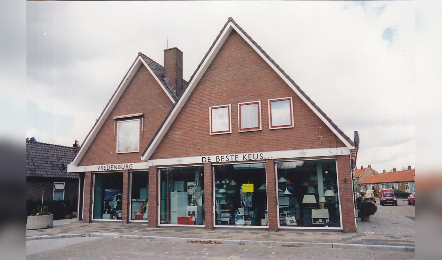 De winkel die Vredenburg vroeger in Steenwijkerwold had