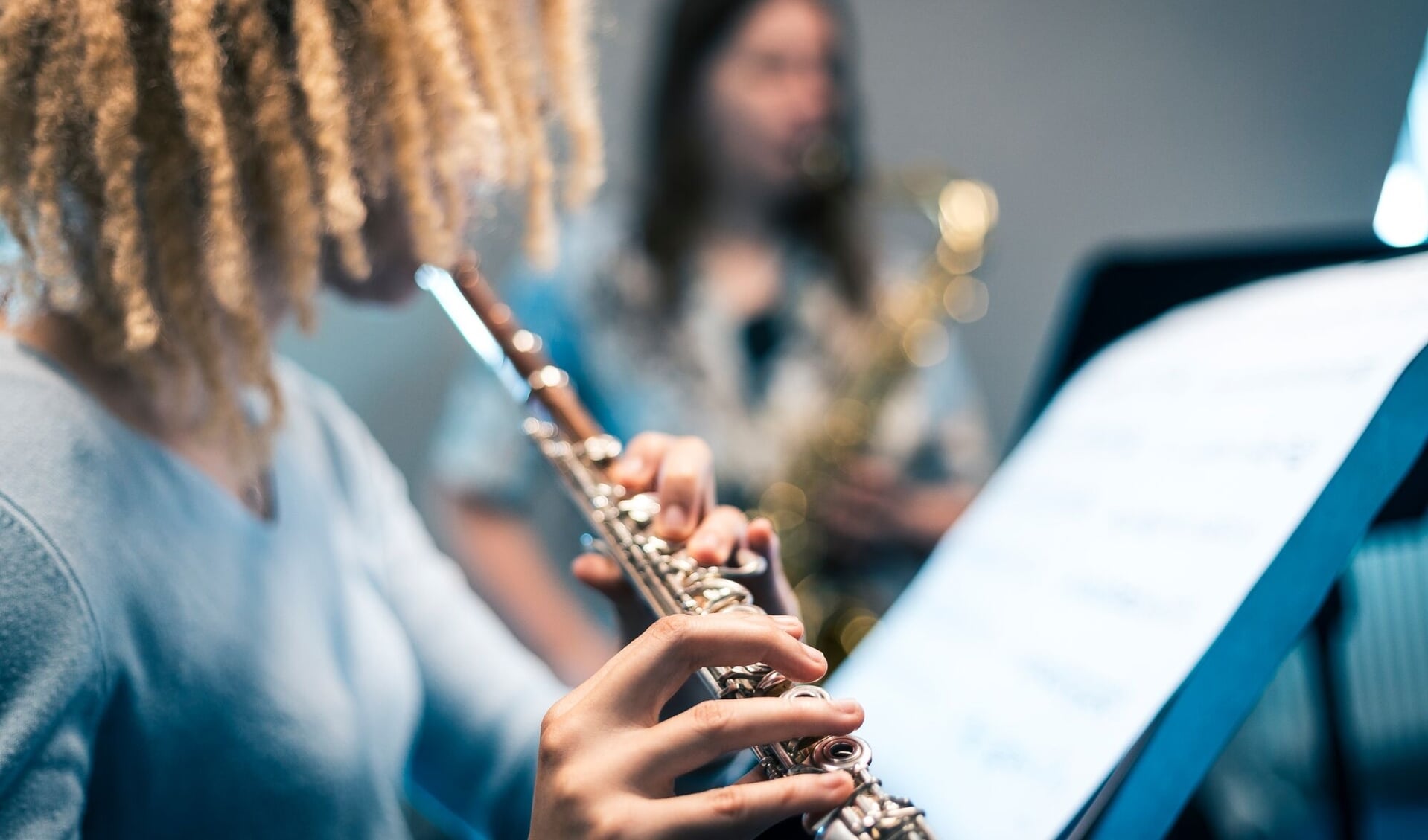 Fluitist en saxofonist