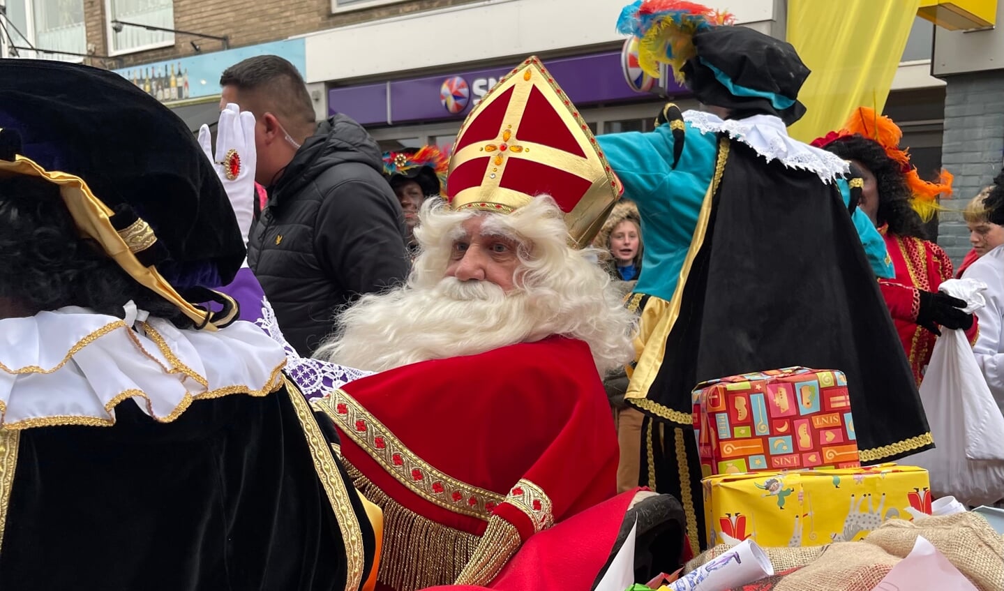 Sinterklaas tijdens zijn bezoek aan Steenwijk in 2021