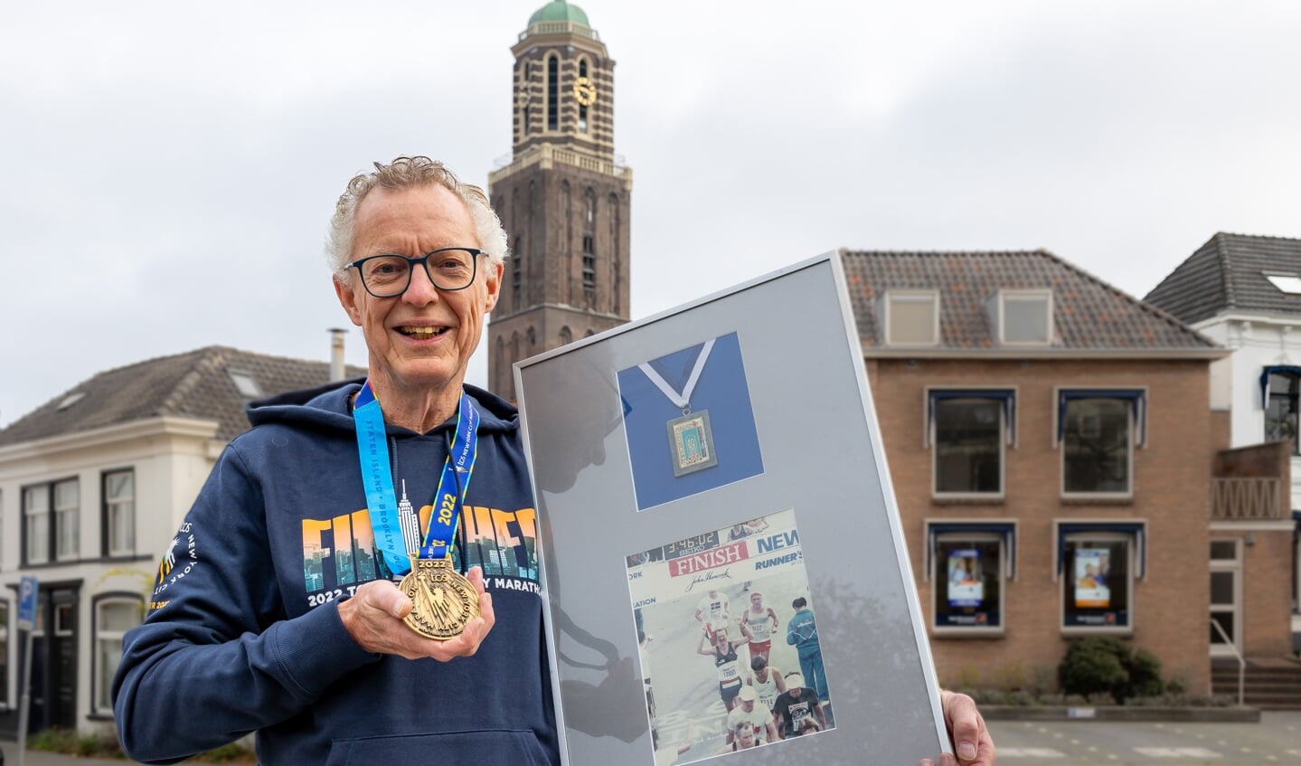 Peter Jansen liep in New York zijn 22e en laatste marathon. De eerste liep hij ook in New York, in 1987.