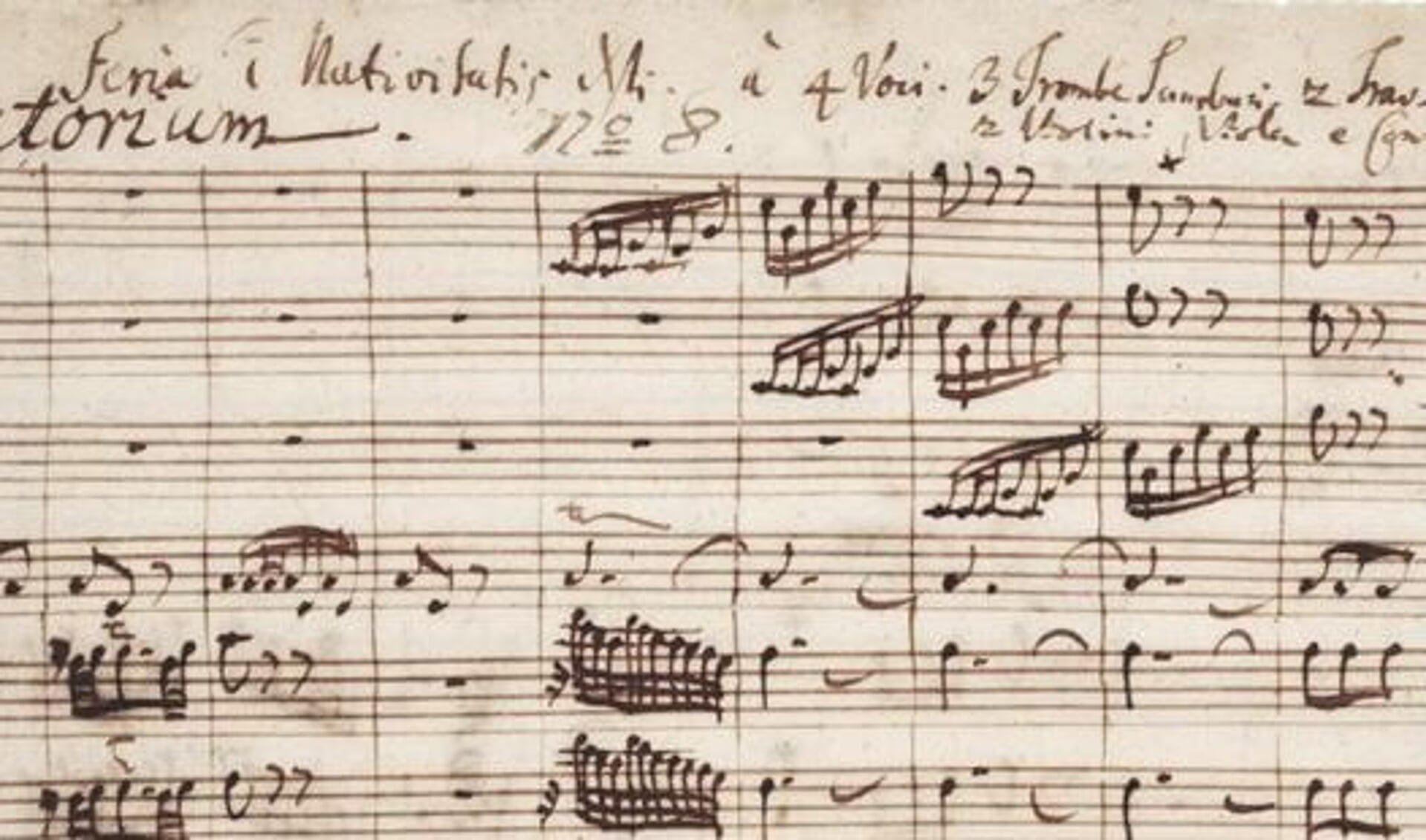 Handschrift van Bach