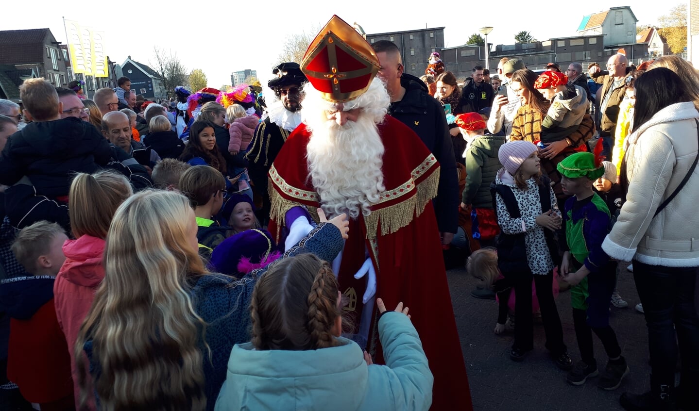 Handen schudden met de Sint