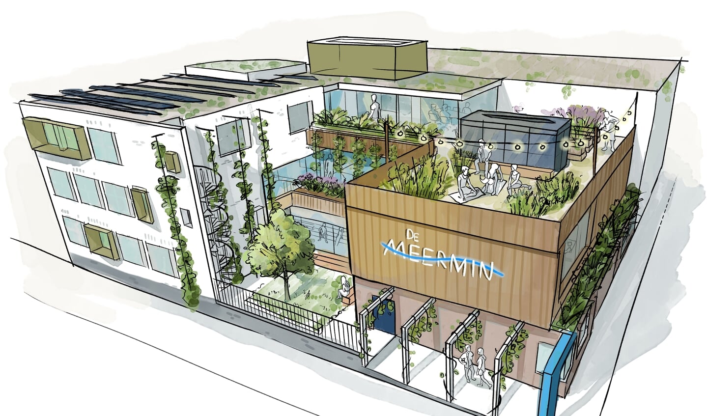 schets impressie renovatie De Meermin