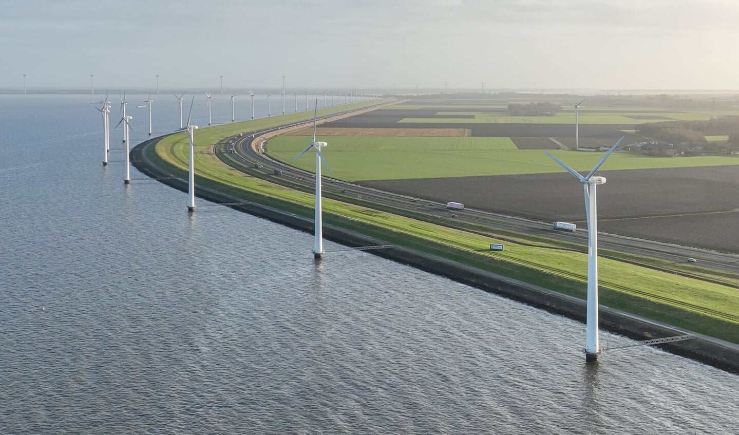 Het 'oude' windpark bij Swifterbant.