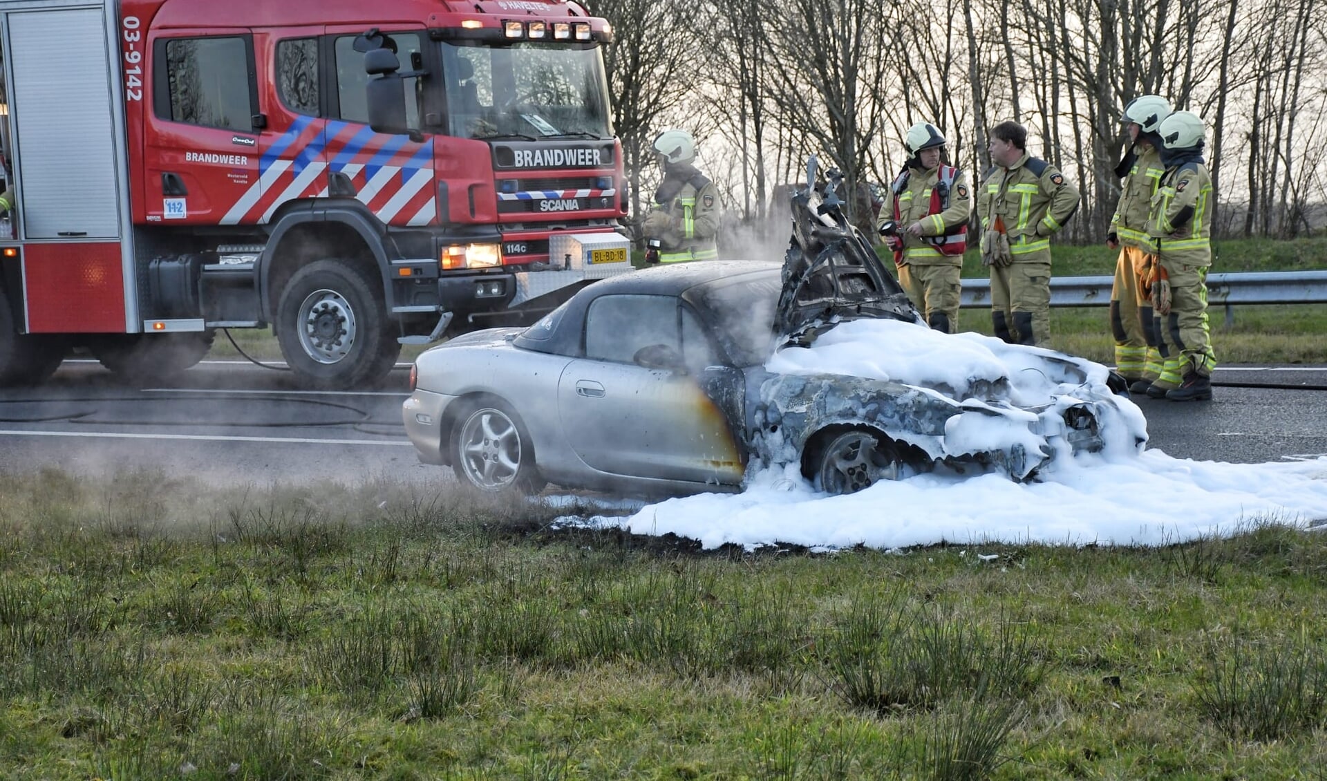 Brandweerkorps Havelte blust de brand