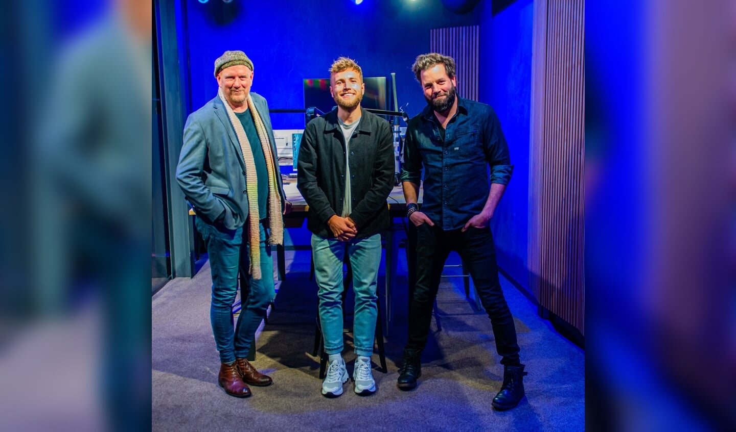 Van links af Albert Bartelds, Freek en Hendrik Jan Bökkers.