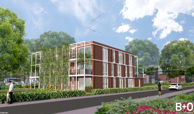 <p>Impressie van de nieuwe appartementengebouwen van Wetland Wonen in Steenwijk (Sluisweg)</p>