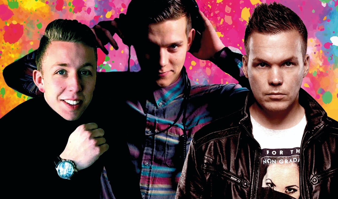 Dj Julian, Dj Mattie en Dj Vincent auf der Haar.