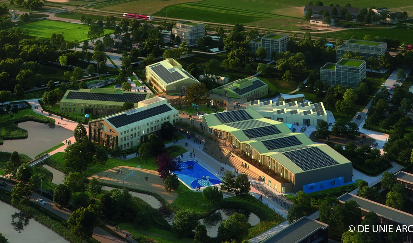 Visual van Campus Eemsdelta College dat nu in aanbouw is