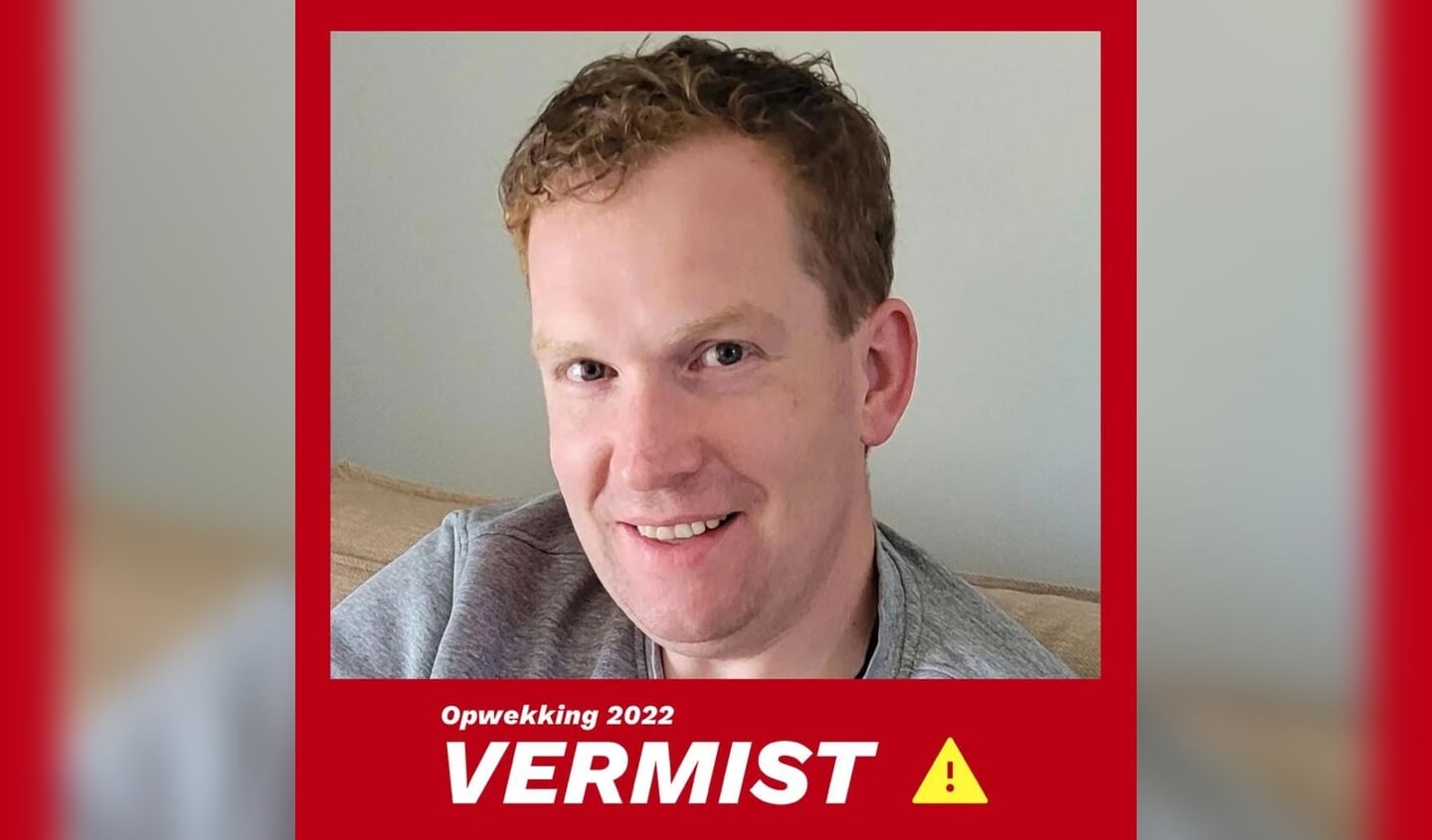 Reinder Bruinsma (39) wordt sinds zaterdagochtend vermist. 