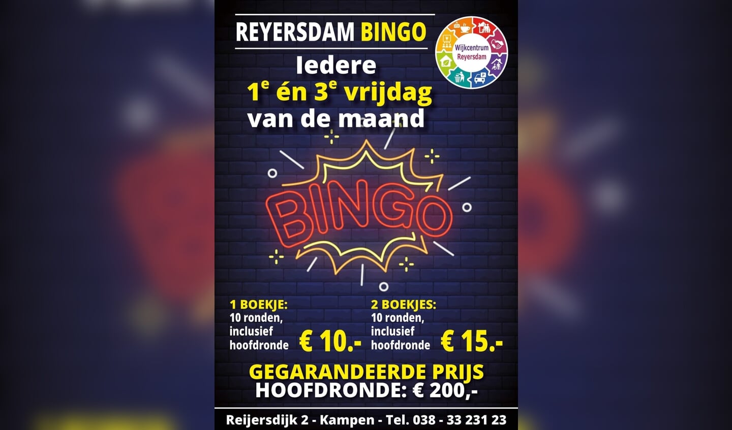 Reyersdam Bingo