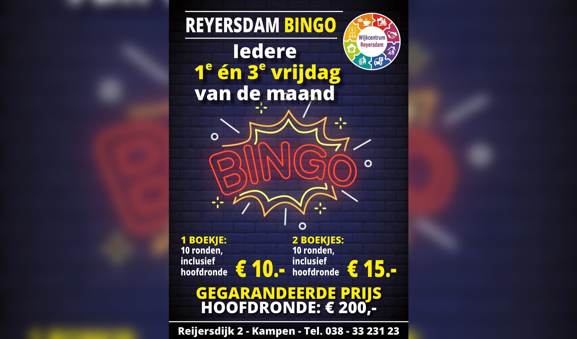 Reyersdam Bingo