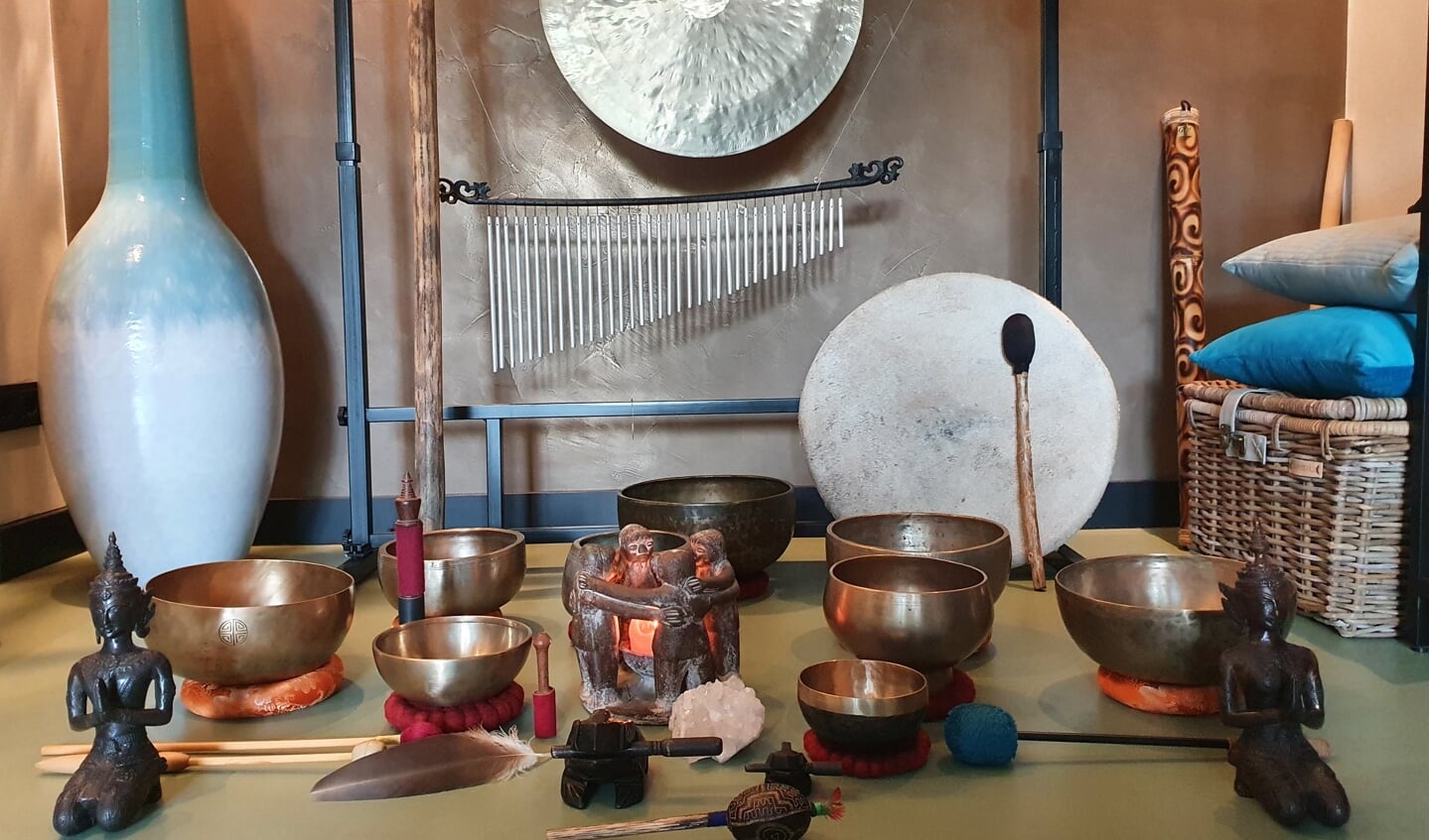 Klankschalen, gong en tribal instrumenten