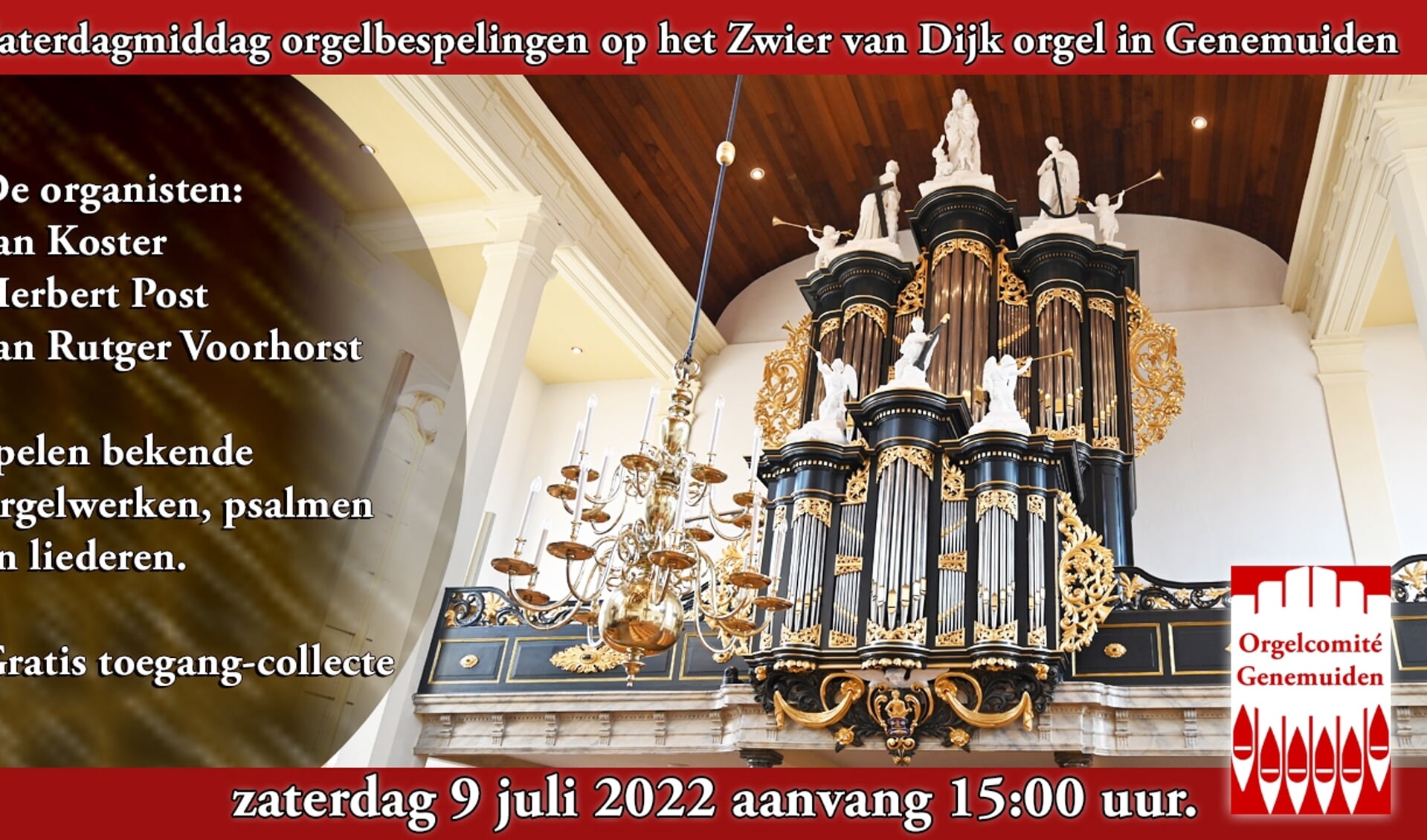 eerste foto's van gerestaureerd orgel  van de ned herv kerk pkn in genemuiden