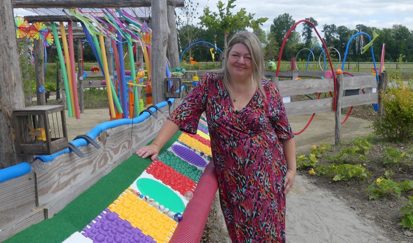 Cindy van het Ende in de Beleeftuin Drakensteyn.