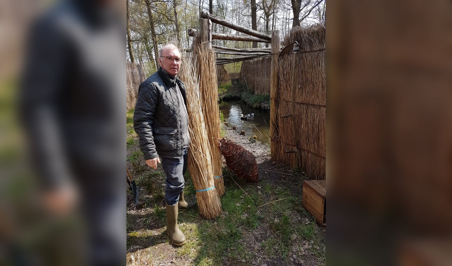 Cor Westrik bij de eendenkooi. 'Wist je dat de eend eigenlijk een nachtdier is?'