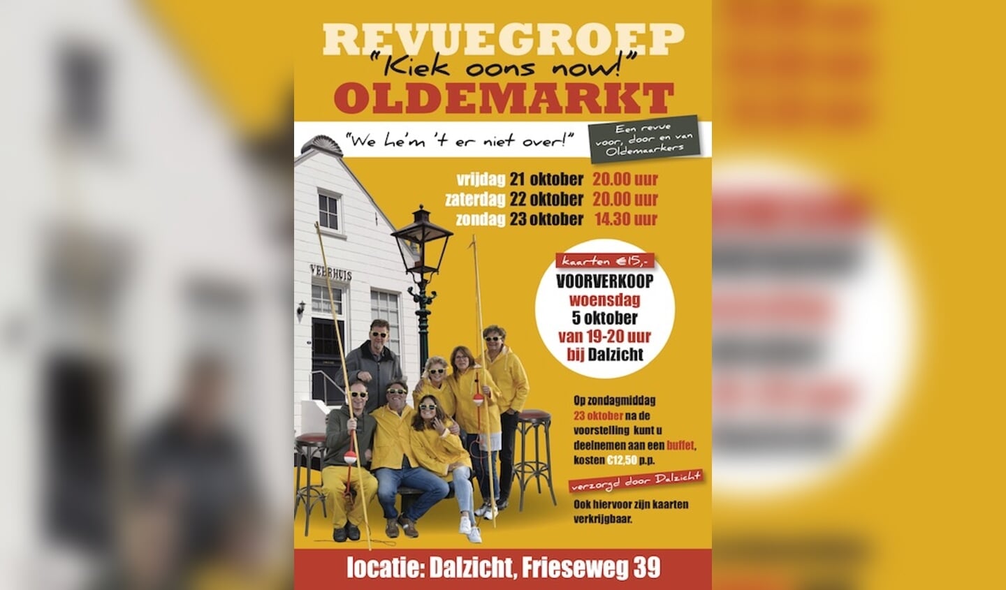 Poster Revuegroep 'Kiek oons now!'