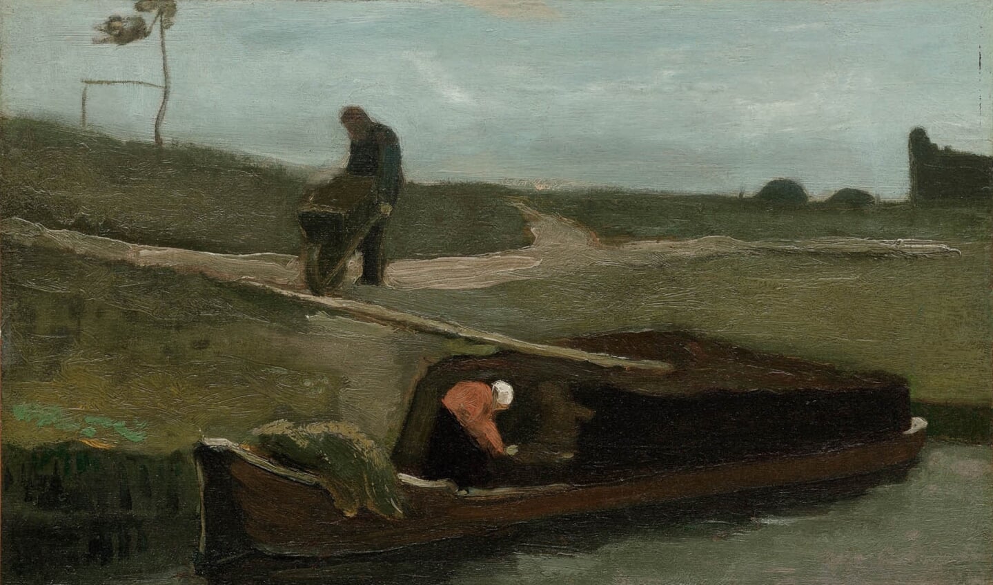 De Turfschuit van Vincent van Gogh (1883)