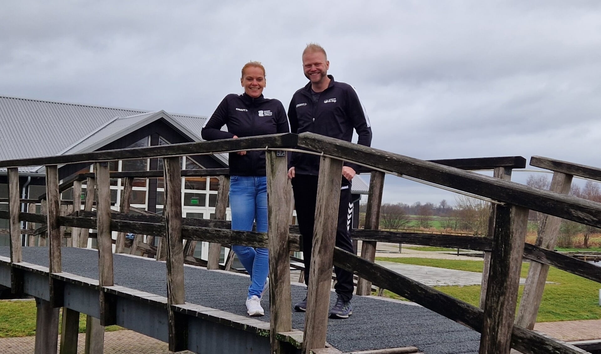 Buurtwerkers sport Janita Kist en Harm Woudenberg