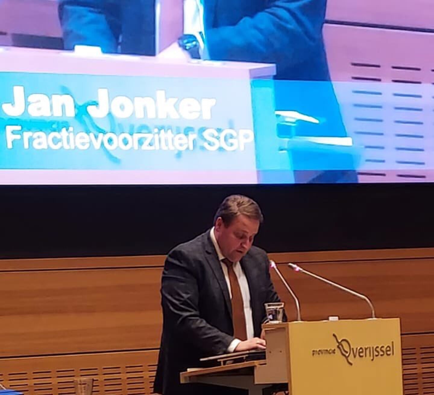 Jan Jonker, fractievoorzitter SGP