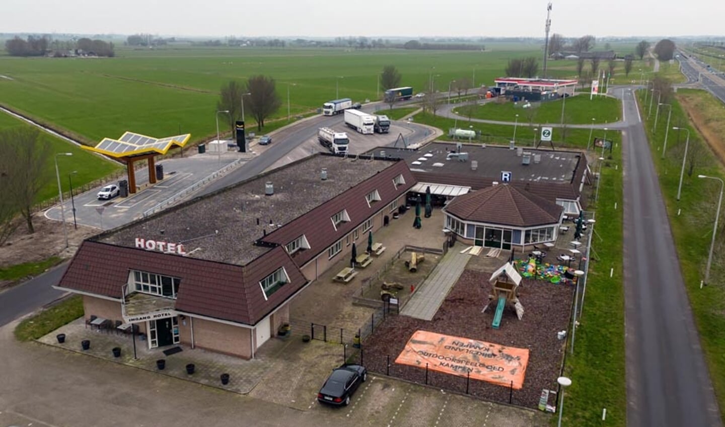Hotel Zalkerbroek vanuit de lucht gezien