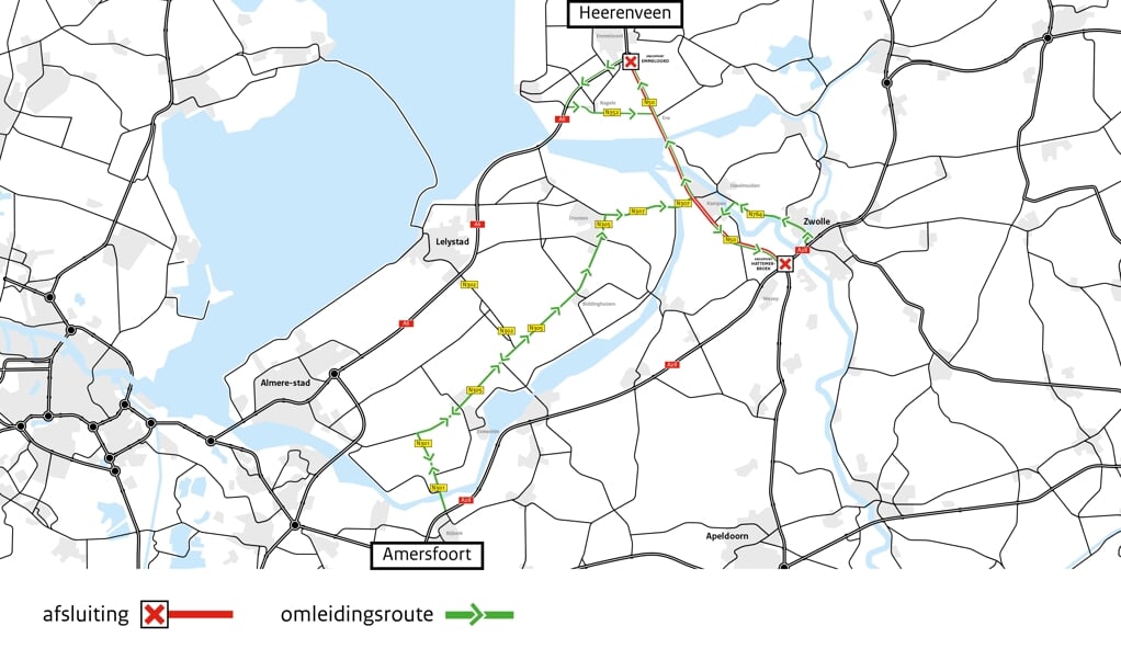 N50 Kampen – Kampen Zuid: Werkzaamheden En Verkeershinder Van 3 Tot 17 ...