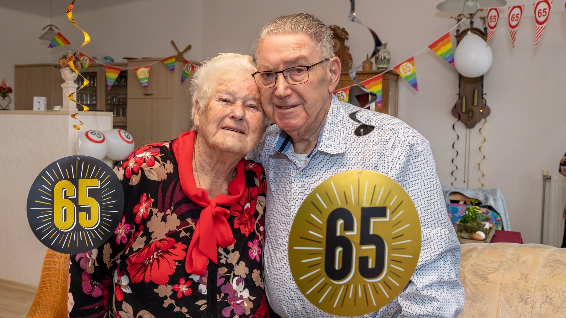 De heer en mevrouw Epping - Pomper zijn 65 jaar getrouwd