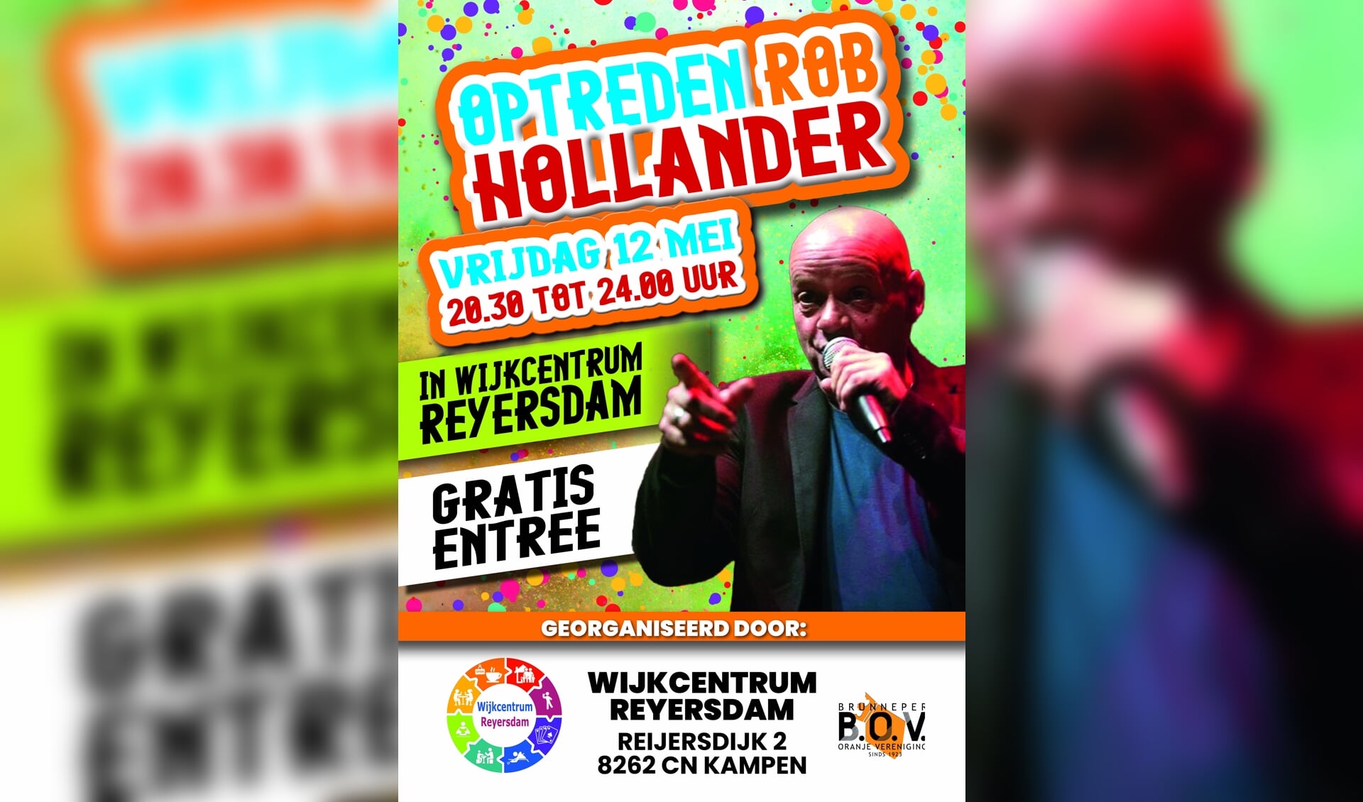 Rob Hollander in Wijkcentrum Reyersdam