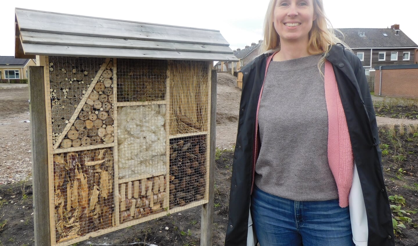 Alieke Hoogma is beheerder van het insectenhotel