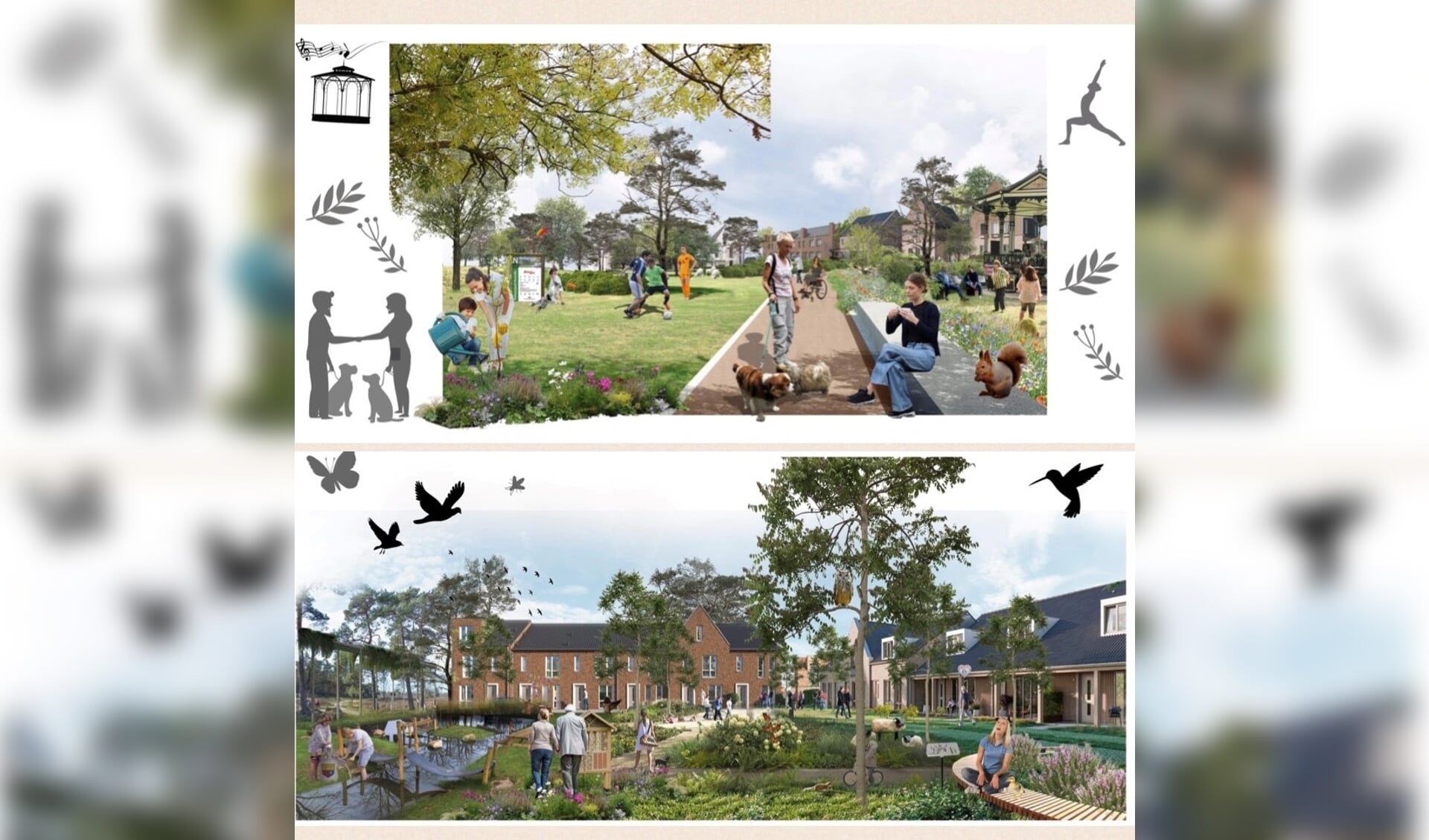 De sfeerposters voor de openbare ruimte in het plangebied (variant A en variant B) worden geplaatst op www.samenwerkenaanheerde.nl. 