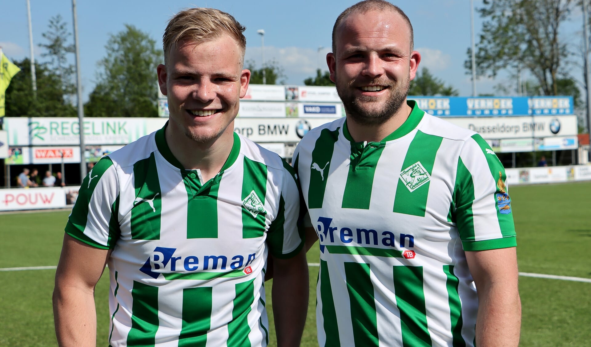 Martijn (links) en Sijmon Eenkhoorn scoren veel.