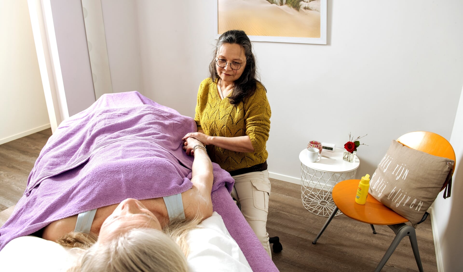 Naast gastheren en -vrouwen is er ook ruimte voor professionals, zoals masseurs, om gasten met en na kanker te ondersteunen.