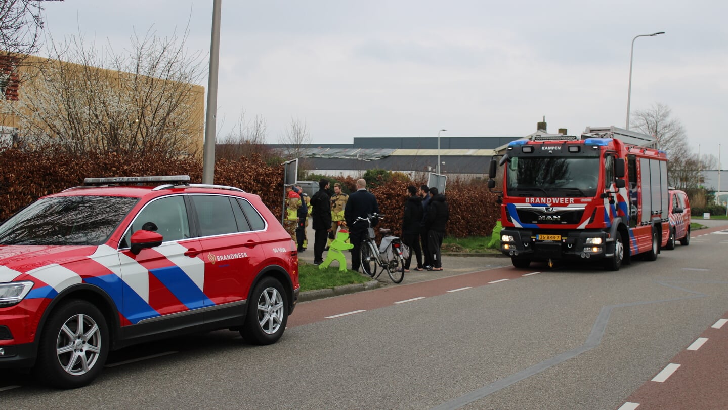 112 Kampen:  De brandweer was aanwezig.